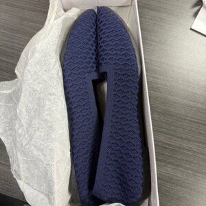 Off Brand Womens size 11 fabric flats in Navy Blue